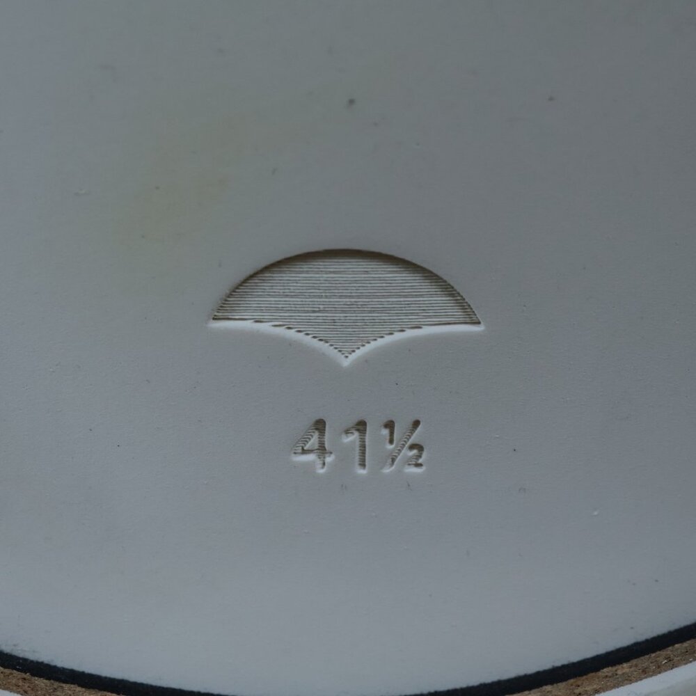 Robert Clergerie Shoes Mens Size 8.5 Blue White Derby Leather‎ Plain Toe France - Picture 8 of 8